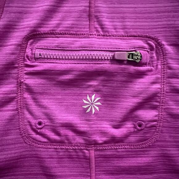 Athleta Purple UPF Sleeveless 1/4 Zip Pacifica Tee Swim Rashguard Top 439089 XS - Picture 7 of 8